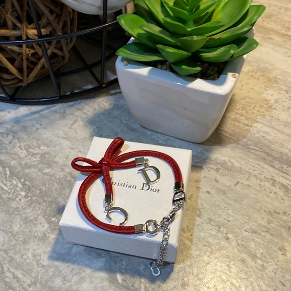 Dior Jewelry - 🎄🎁⏬New Authentic Vintage Christian Dior leather bracelet